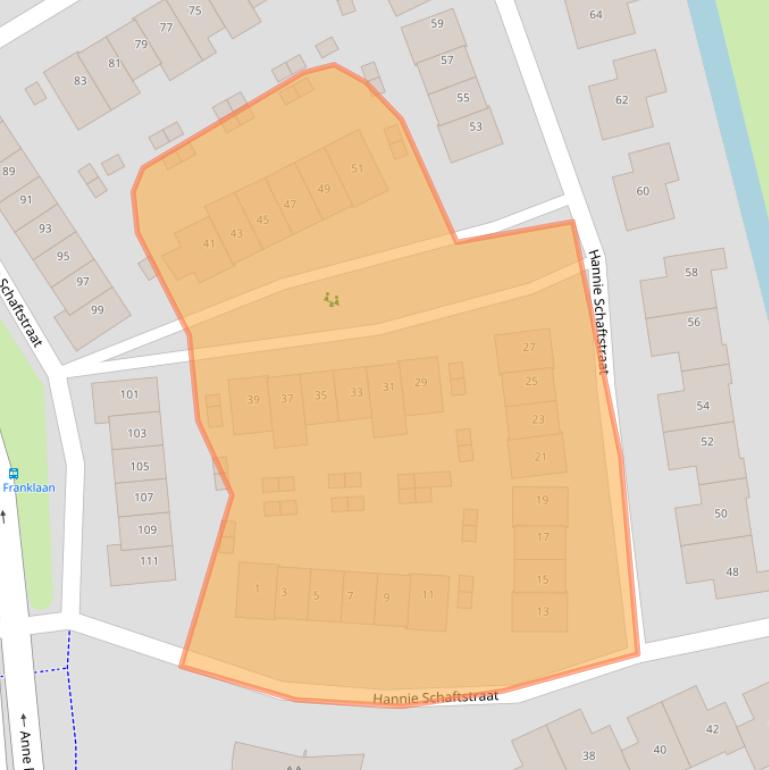 Kaart van postcodegebied 3417CR.