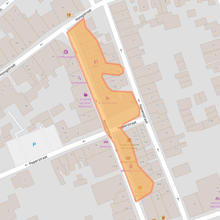 Kaart van postcodegebied 3417EA.