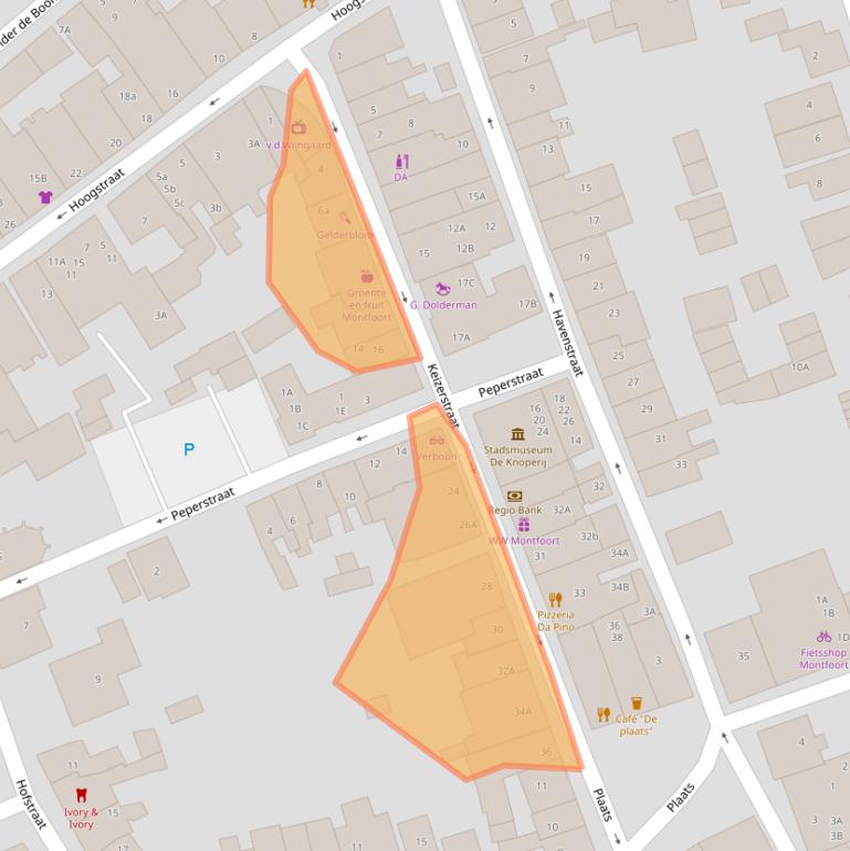 Kaart van postcodegebied 3417EB.