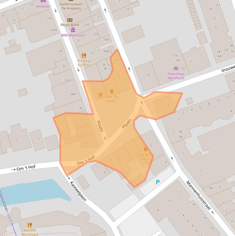 Kaart van postcodegebied 3417EC.