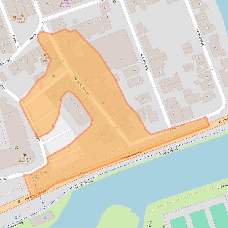 Kaart van postcodegebied 3417ED.