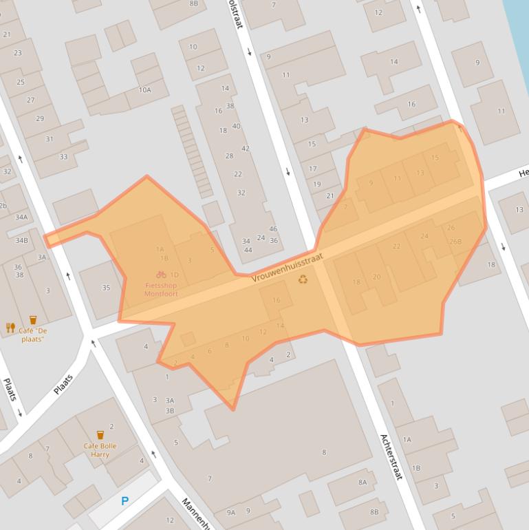 Kaart van postcodegebied 3417EH.