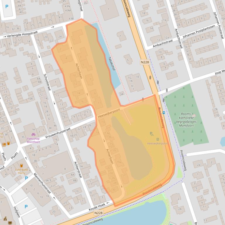 Kaart van postcodegebied 3417EJ.