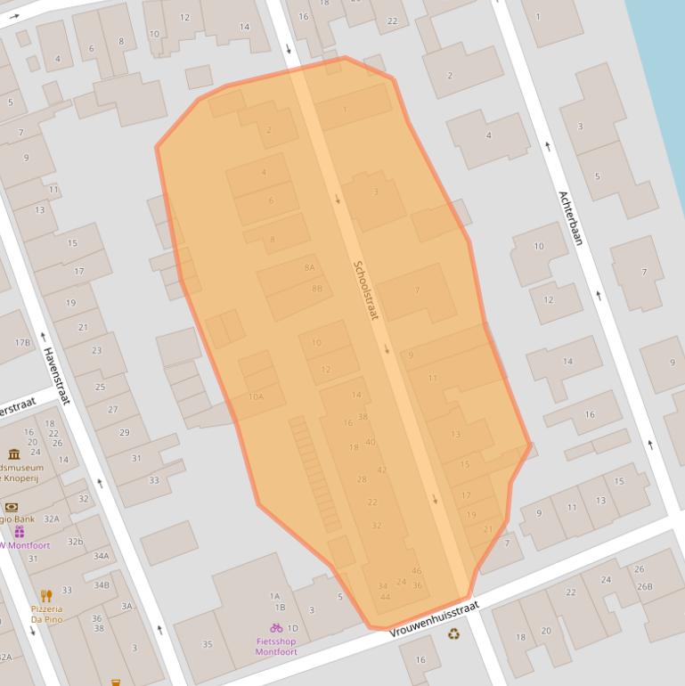 Kaart van postcodegebied 3417EL.