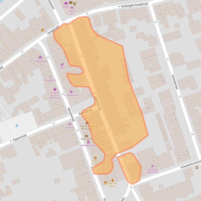 Kaart van postcodegebied 3417EM.