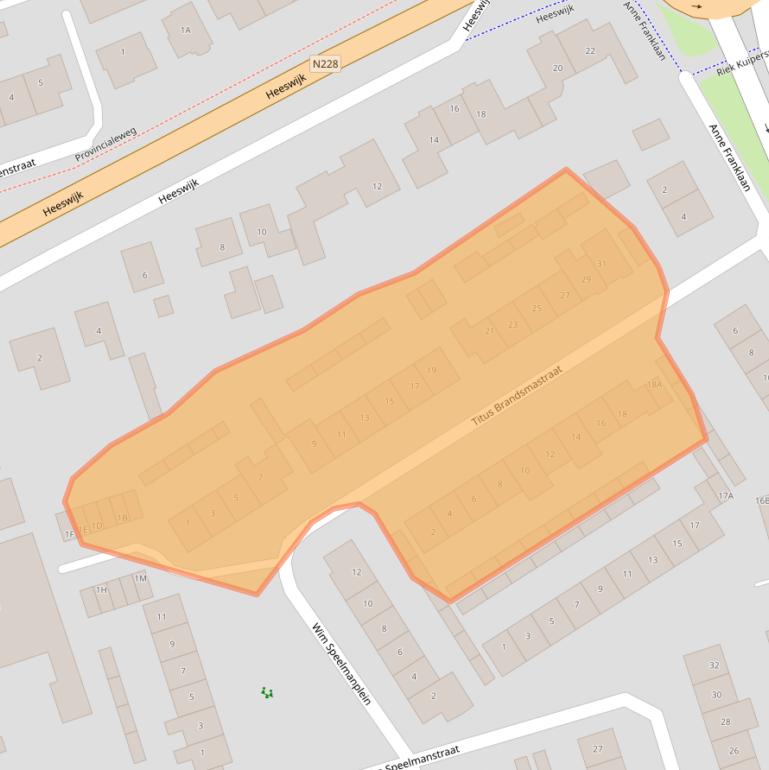 Kaart van postcodegebied 3417EV.