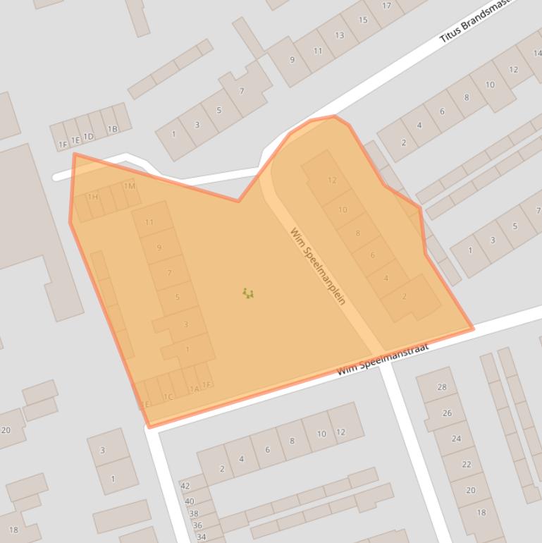 Kaart van postcodegebied 3417EW.