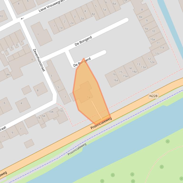 Kaart van postcodegebied 3417EZ.