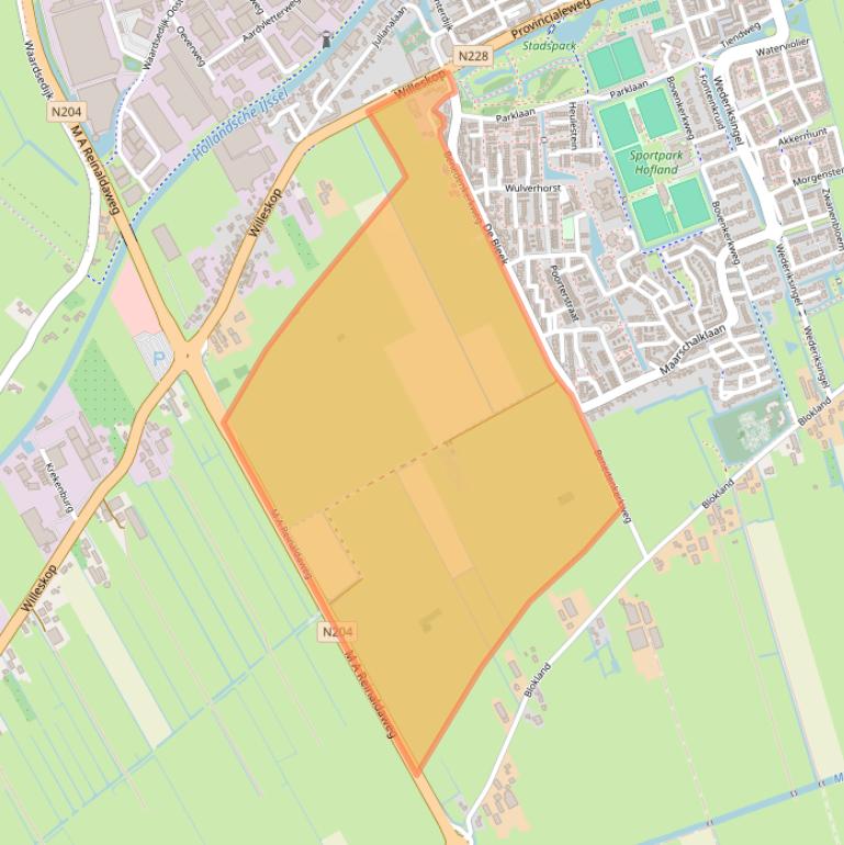 Kaart van postcodegebied 3417GL.