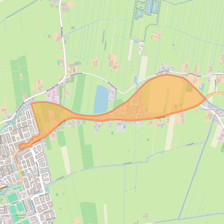 Kaart van postcodegebied 3417GP.