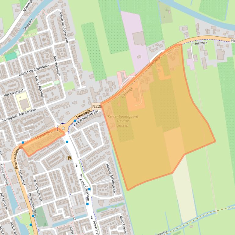Kaart van postcodegebied 3417GR.