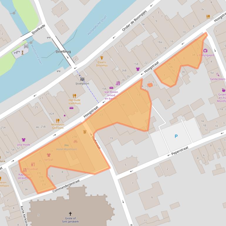 Kaart van postcodegebied 3417HA.