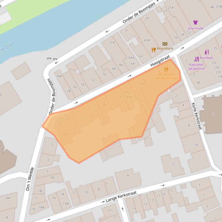 Kaart van postcodegebied 3417HB.