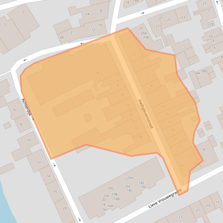 Kaart van postcodegebied 3417HL.