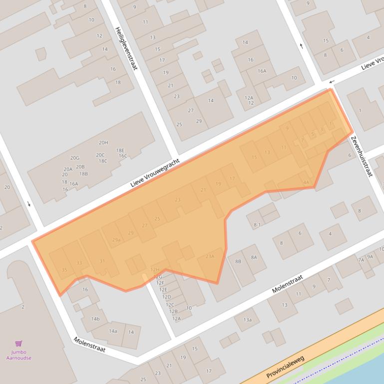 Kaart van postcodegebied 3417HM.