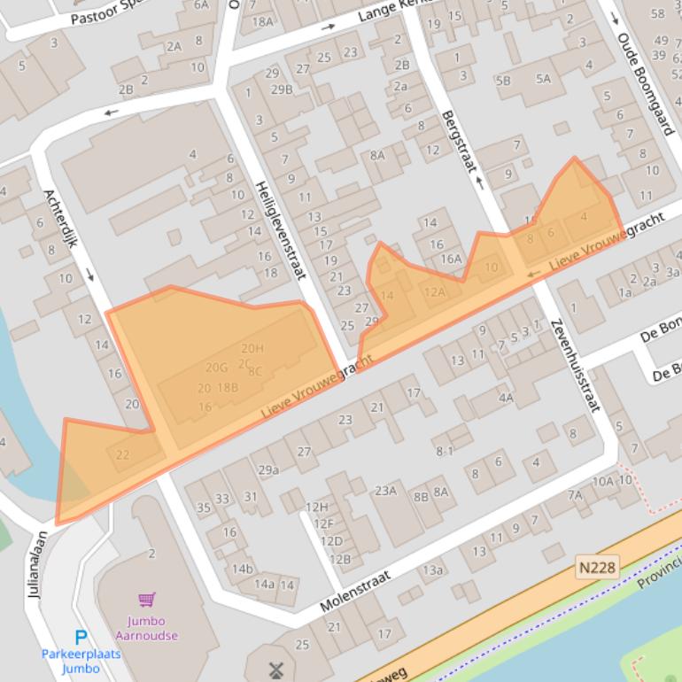 Kaart van postcodegebied 3417HN.