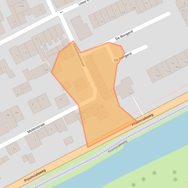 Kaart van postcodegebied 3417HS.