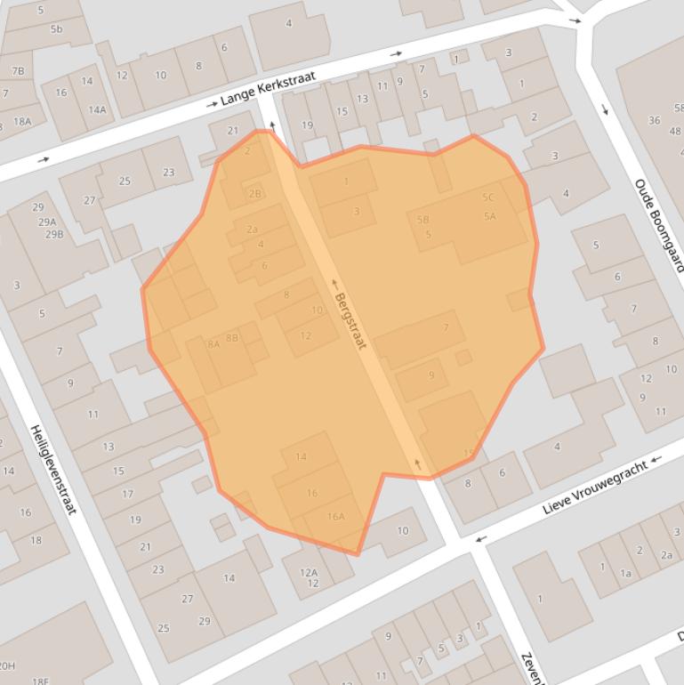 Kaart van postcodegebied 3417HW.
