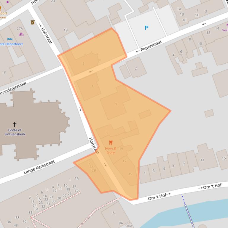 Kaart van postcodegebied 3417HZ.