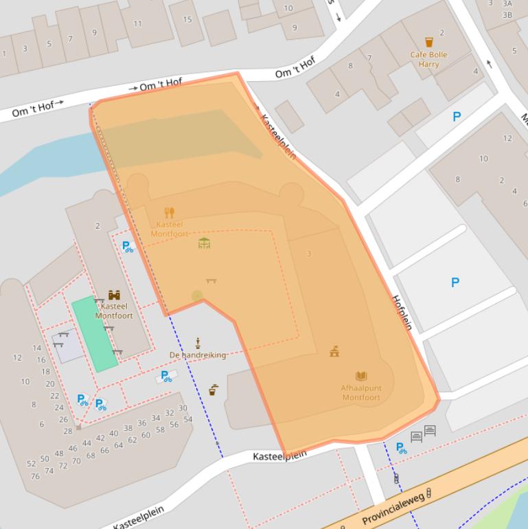 Kaart van postcodegebied 3417JG.