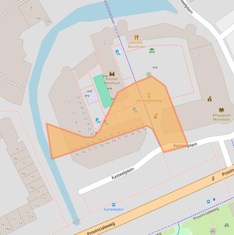 Kaart van postcodegebied 3417JJ.