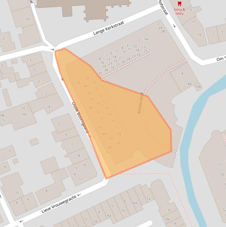 Kaart van postcodegebied 3417JM.