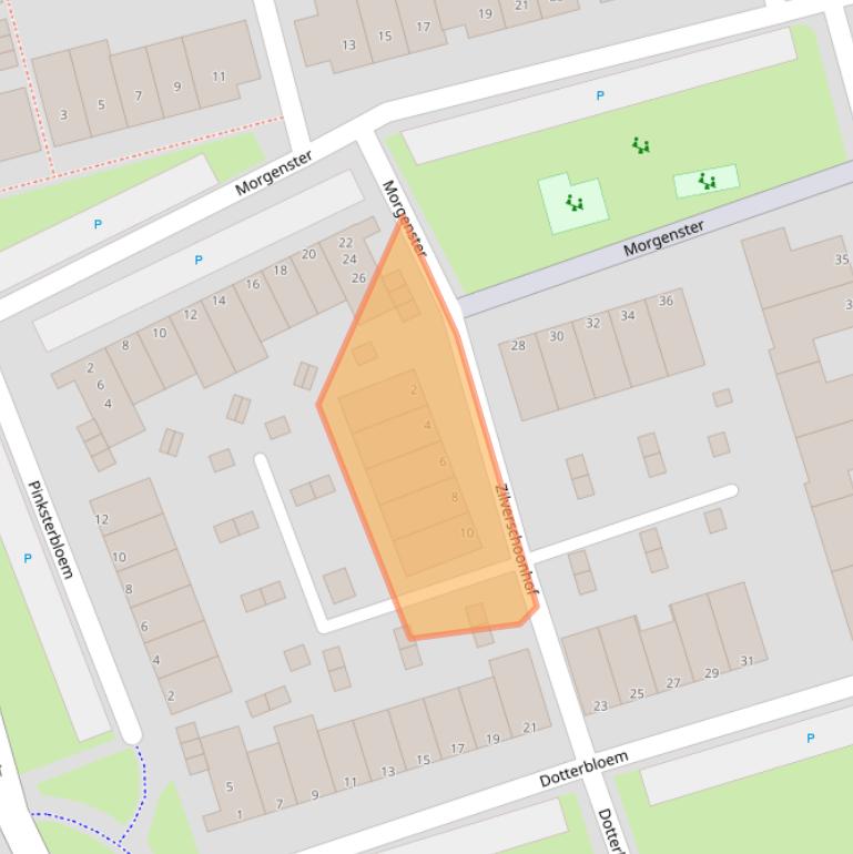 Kaart van postcodegebied 3417LB.