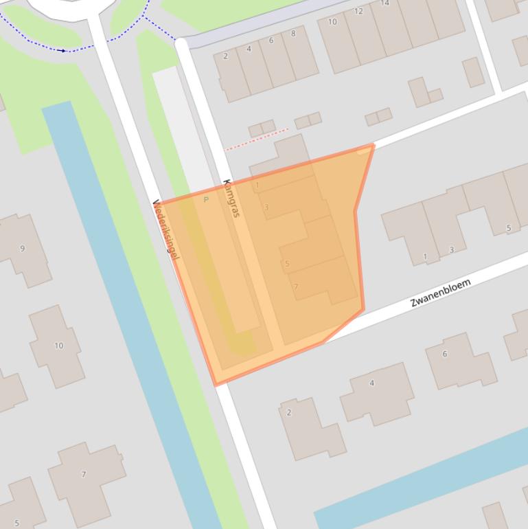 Kaart van postcodegebied 3417LE.