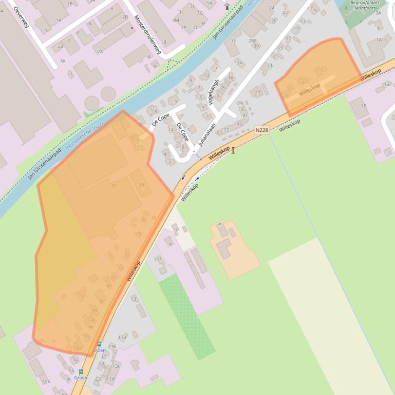 Kaart van postcodegebied 3417MD.