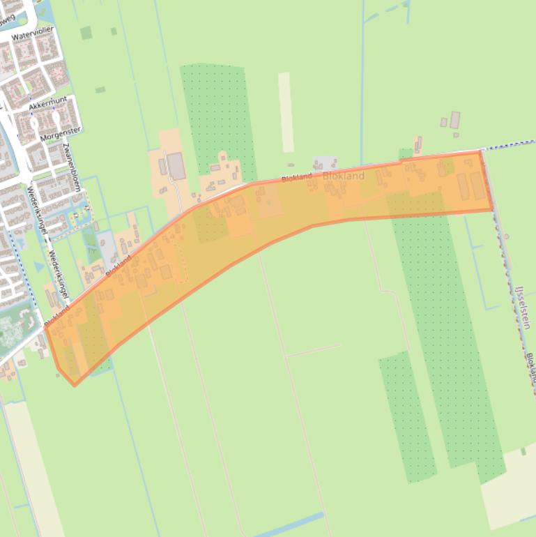 Kaart van postcodegebied 3417MP.