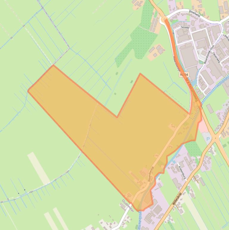 Kaart van postcodegebied 3417NA.