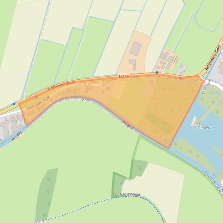 Kaart van postcodegebied 3417PE.