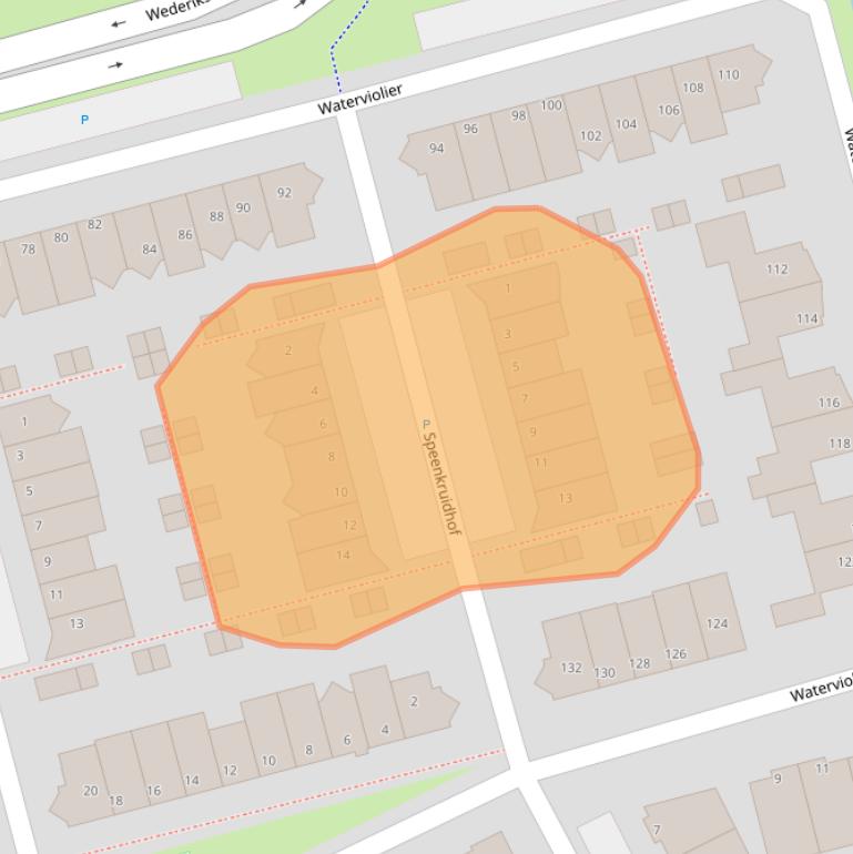 Kaart van postcodegebied 3417RC.