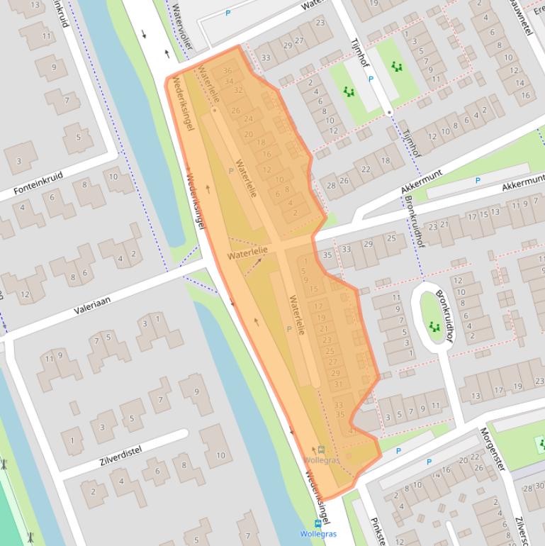 Kaart van postcodegebied 3417RK.
