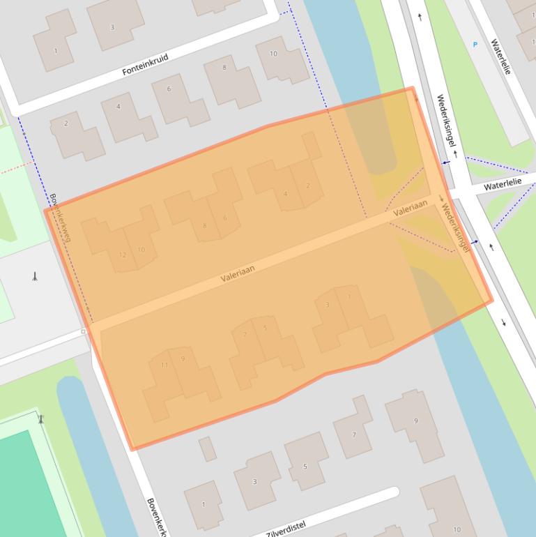 Kaart van postcodegebied 3417RR.