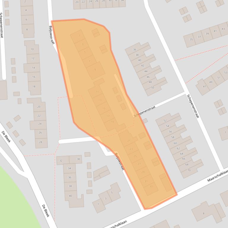Kaart van postcodegebied 3417SB.