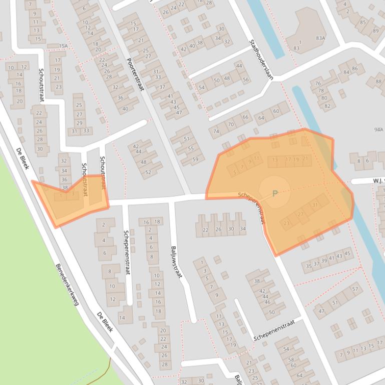 Kaart van postcodegebied 3417SG.