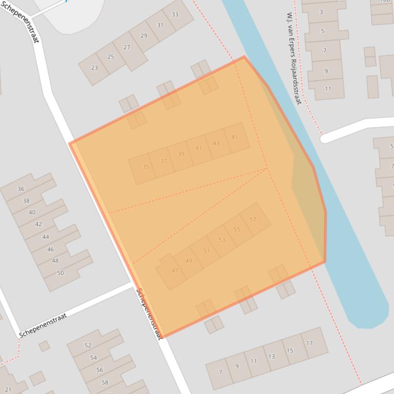 Kaart van postcodegebied 3417SH.