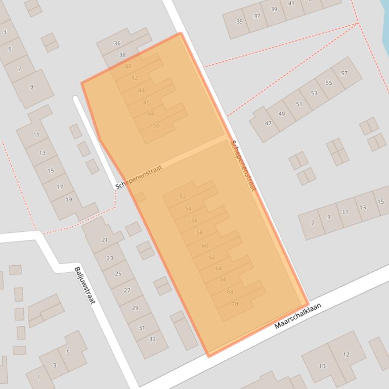 Kaart van postcodegebied 3417SK.