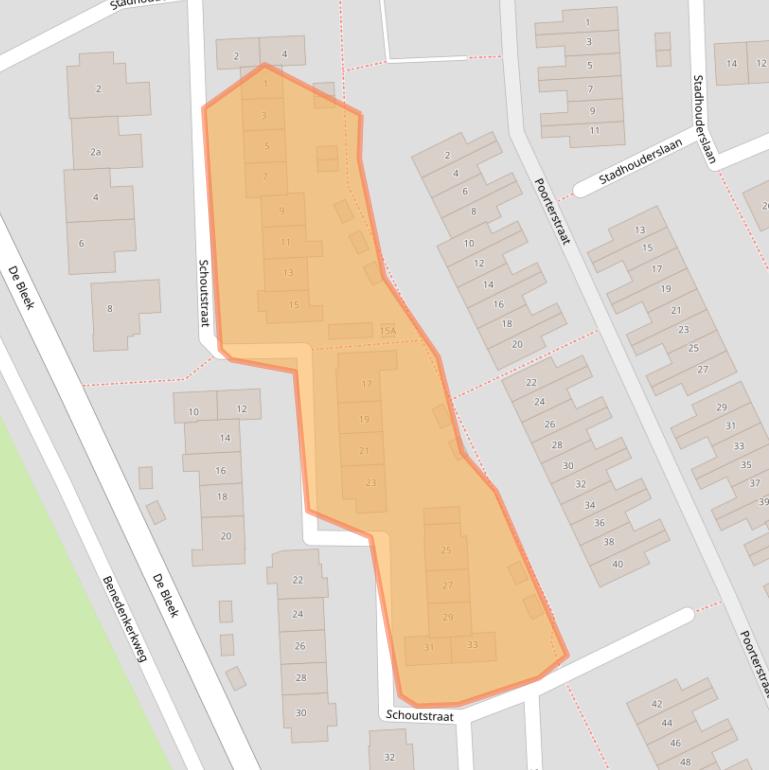 Kaart van postcodegebied 3417SN.