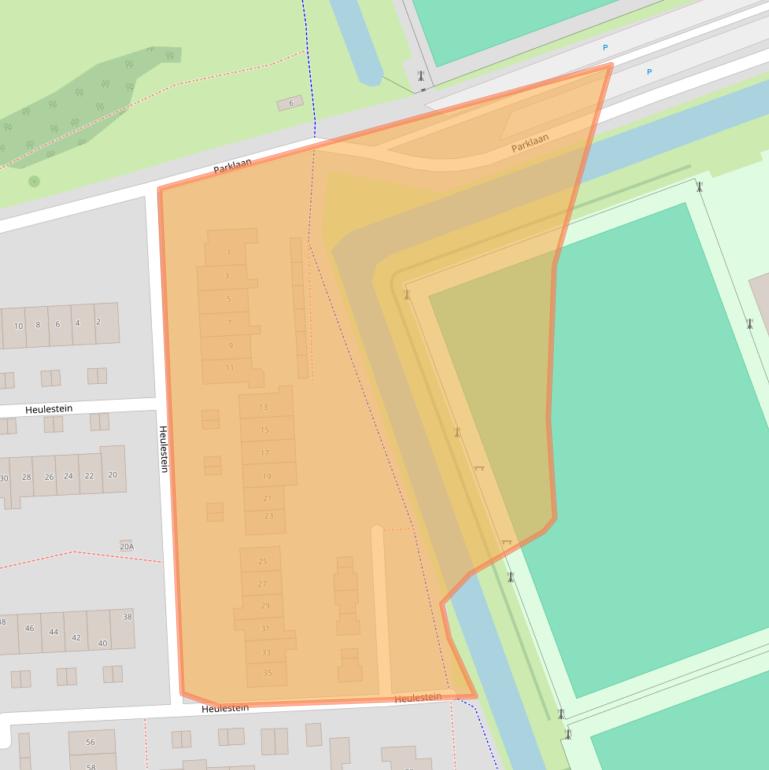 Kaart van postcodegebied 3417TC.