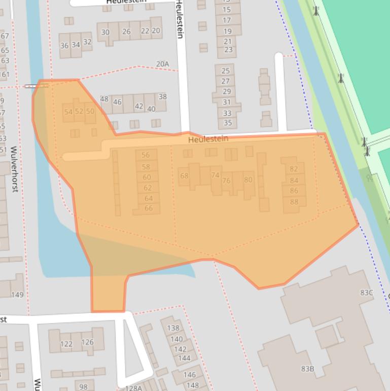 Kaart van postcodegebied 3417TE.