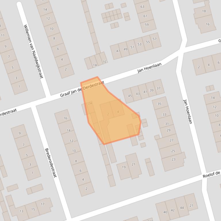 Kaart van postcodegebied 3417TS.