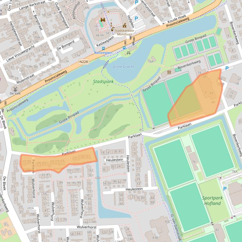 Kaart van postcodegebied 3417VA.