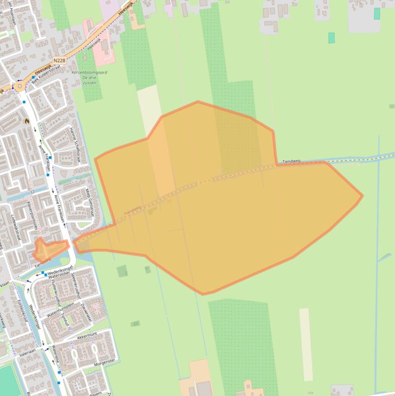 Kaart van postcodegebied 3417VK.