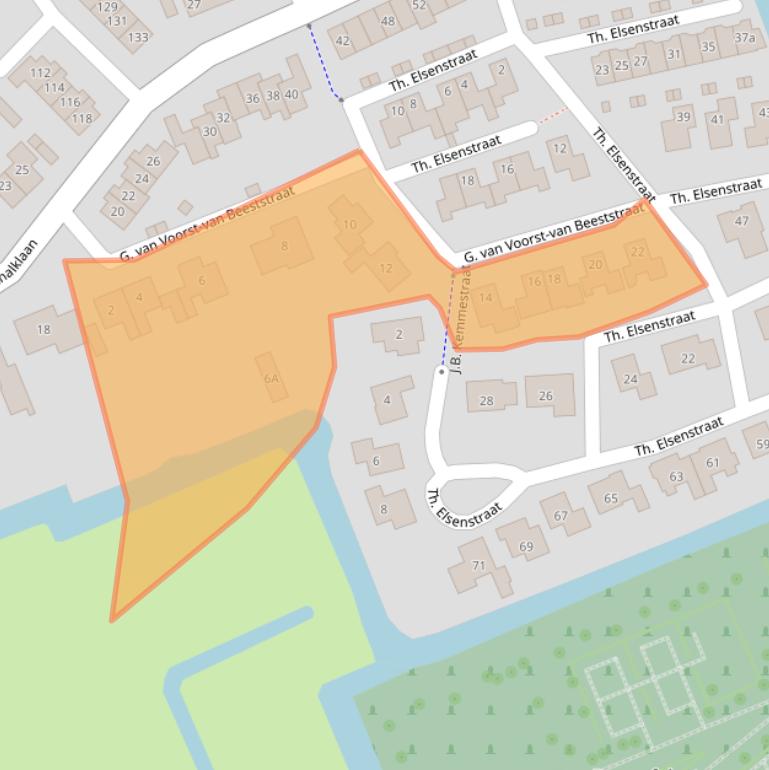 Kaart van postcodegebied 3417WK.