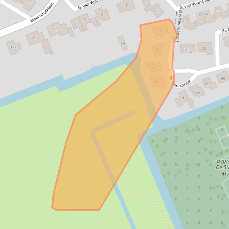 Kaart van postcodegebied 3417WV.