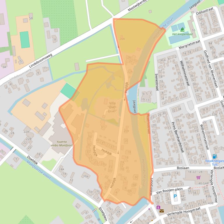 Kaart van postcodegebied 3417XE.