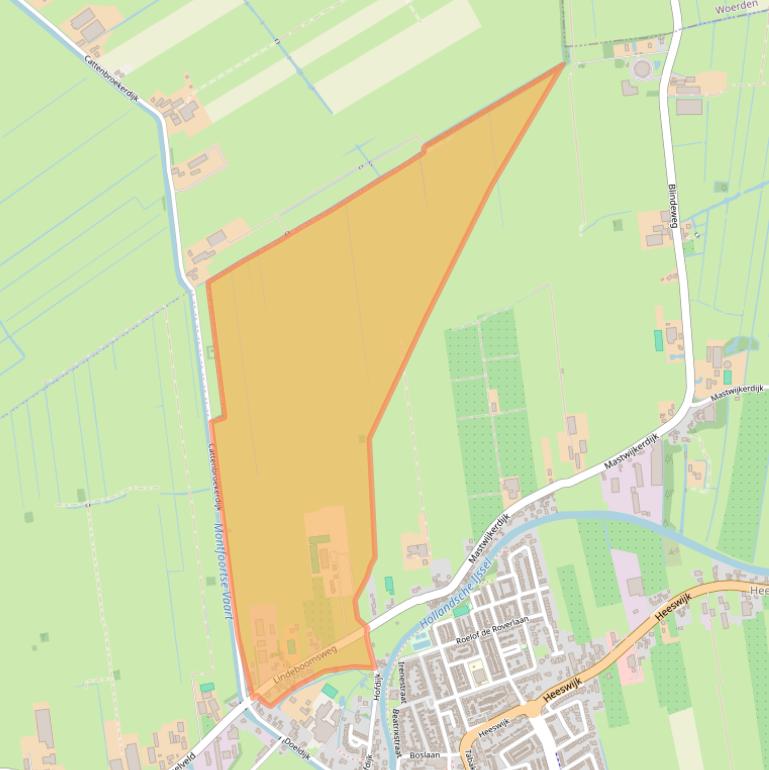 Kaart van postcodegebied 3417XG.