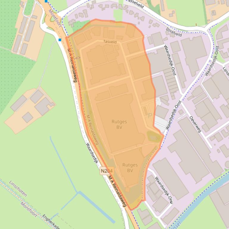 Kaart van postcodegebied 3417XS.